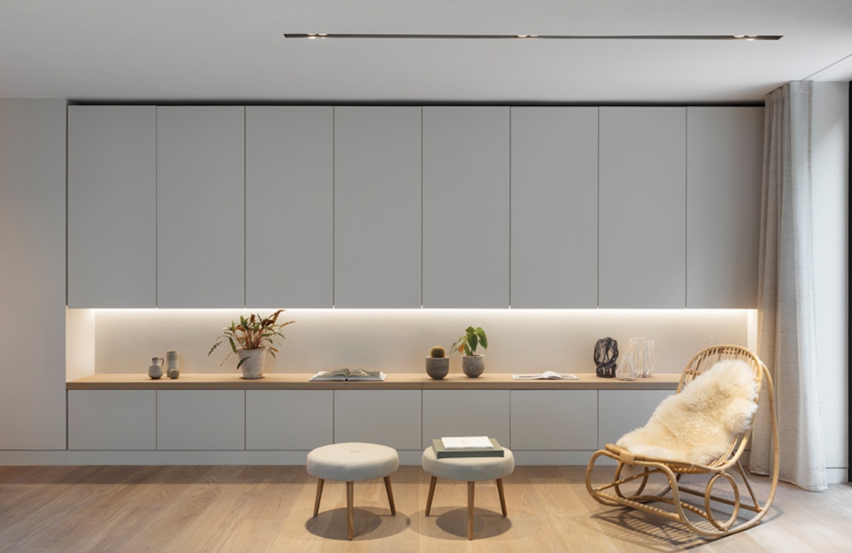 How To Create A Healthy Home For The New Year – Modern Cabinetry –  Echlin Levenston House – Read more in the LuxDeco.com Style Guide