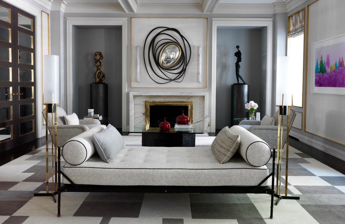 Blue and grey Living Room Colour Palettes - Lounge Colour Schemes & Colour Combination ideas – LuxDeco Style Guide
