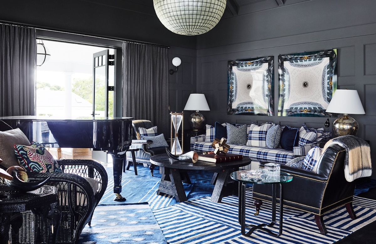 Dark Grey Living Room | 15 Grey Living Room Ideas | Grey Lounge Colour Schemes | Greg Natale | Read more in the LuxDeco Style Guide
