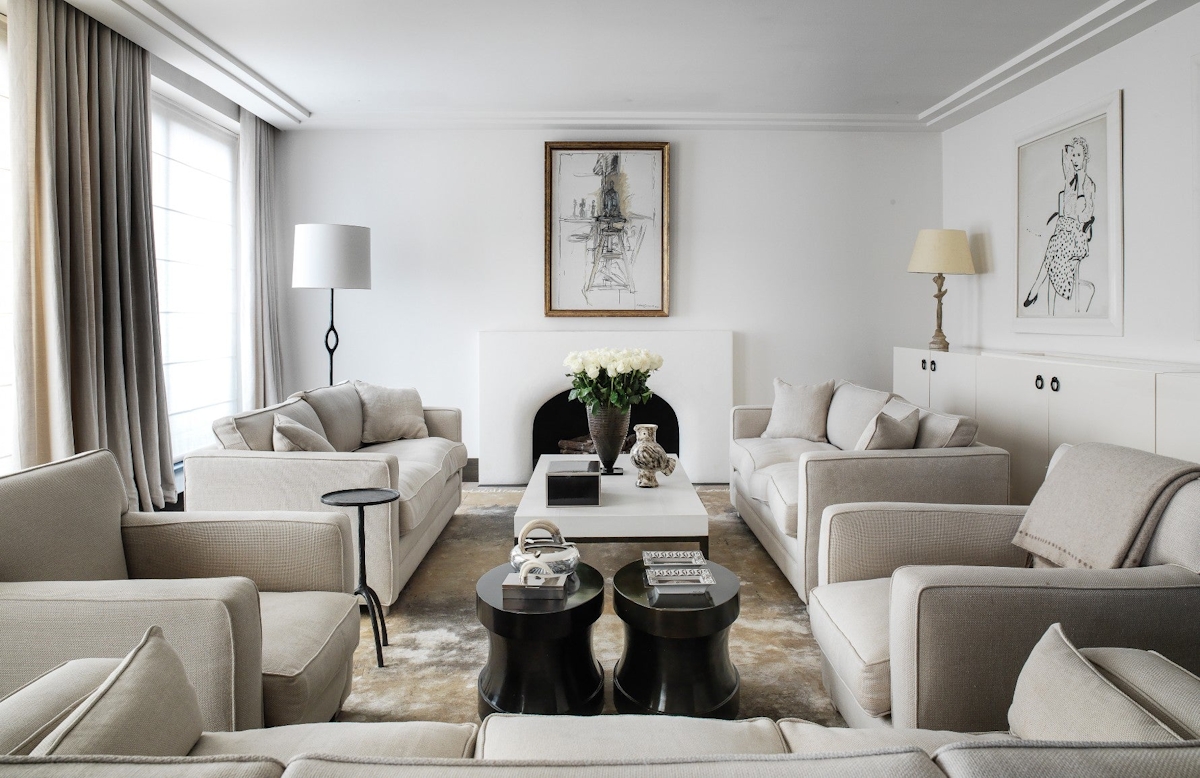 Neutral Living Room – Gilles & Boissier –  LuxDeco.com Style Guide