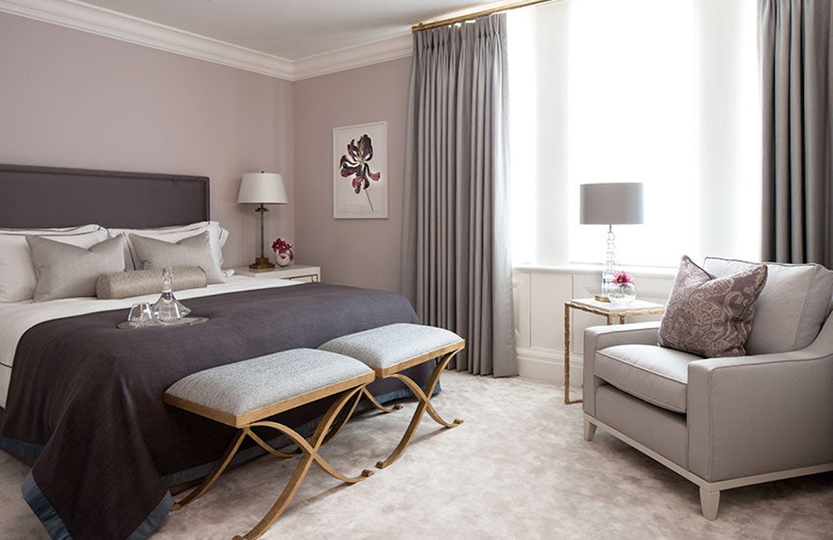 Purple and pink Bedroom Colour Palettes - Colour Schemes & Combinations – LuxDeco Style Guide