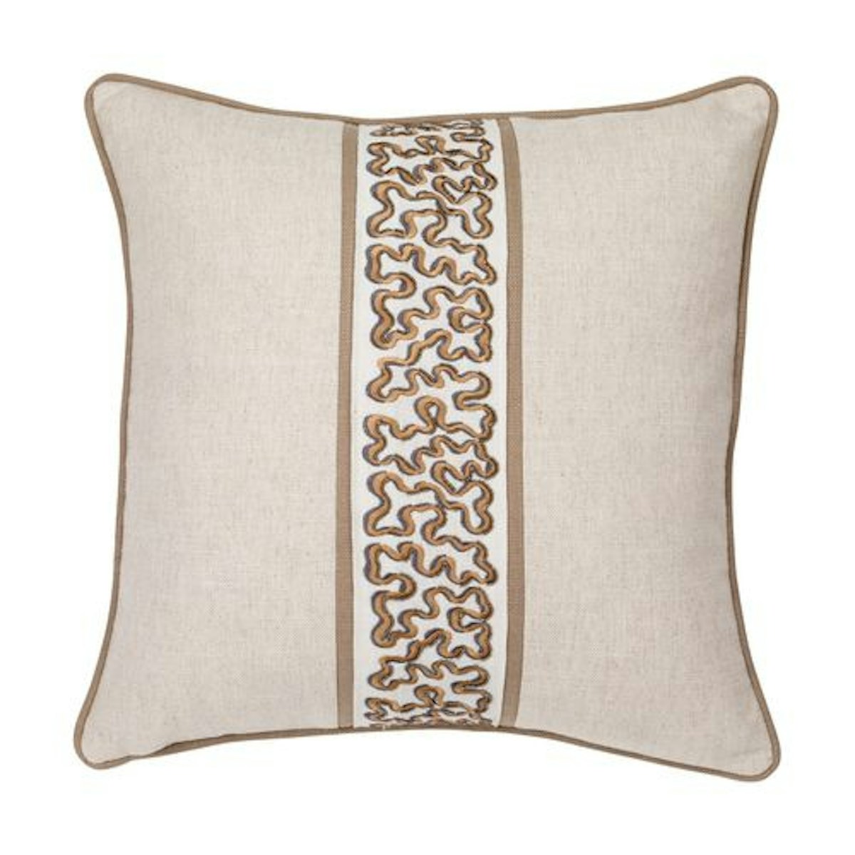 Taupe Fern Cushion - 9 Best Luxury Cushions to Buy for your Home - Style Guide - LuxDeco.com