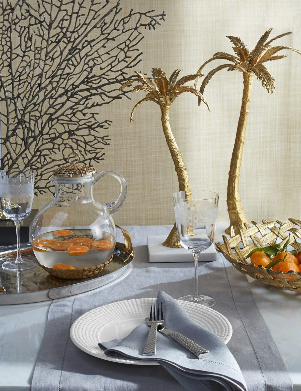 Tropical Tableware - How to Decorate with Tropical Prints in your Home Interior - LuxDeco.com