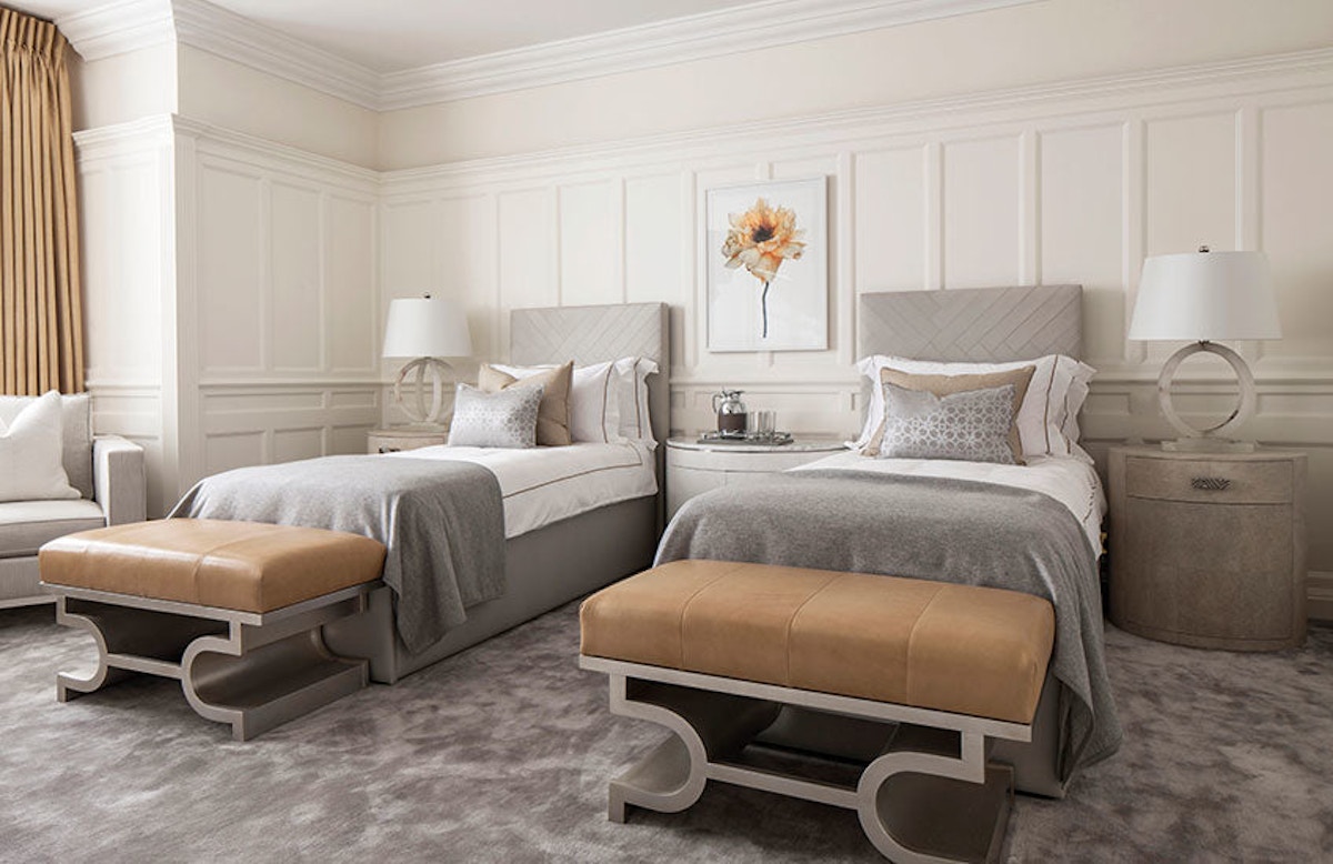 Peach and Grey Bedroom Colour Palettes - Bedroom Colour Ideas - Bedroom Colour Schemes & Combinations – LuxDeco Style Guide