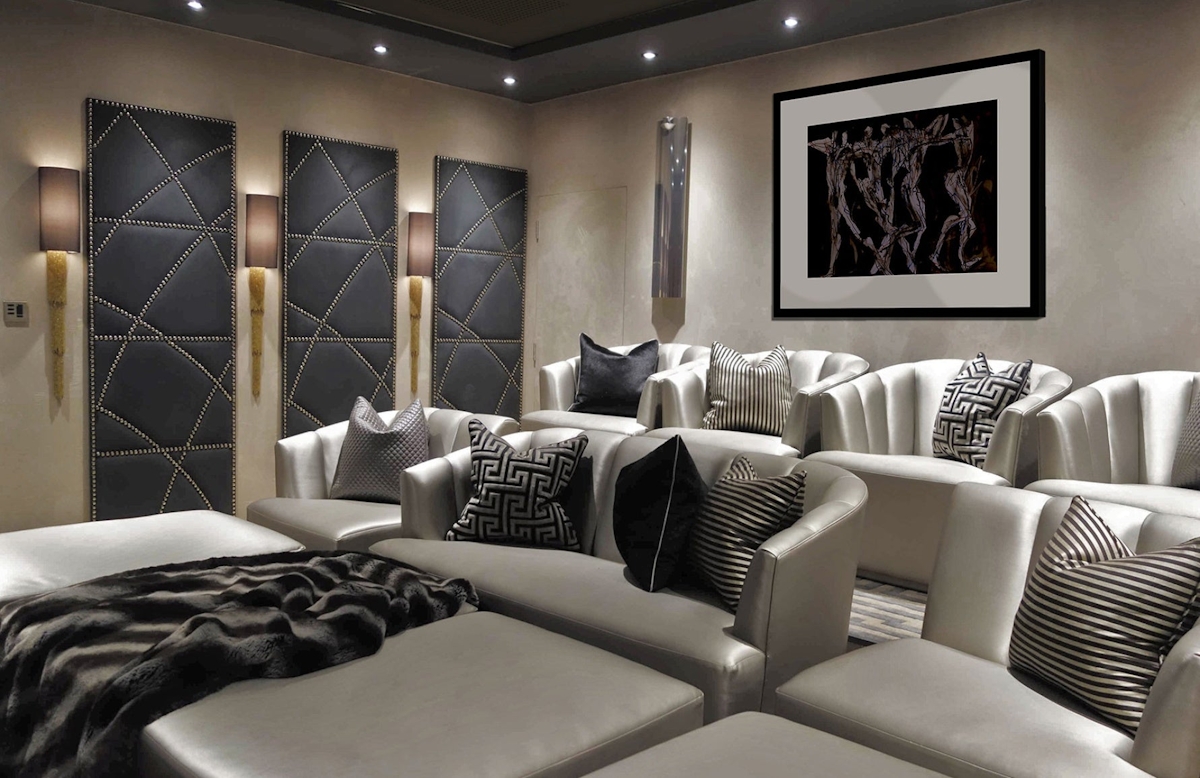 How To Design Your Own Home Cinema Room | Cinema Room by René Dekker | Get the look at LuxDeco.com