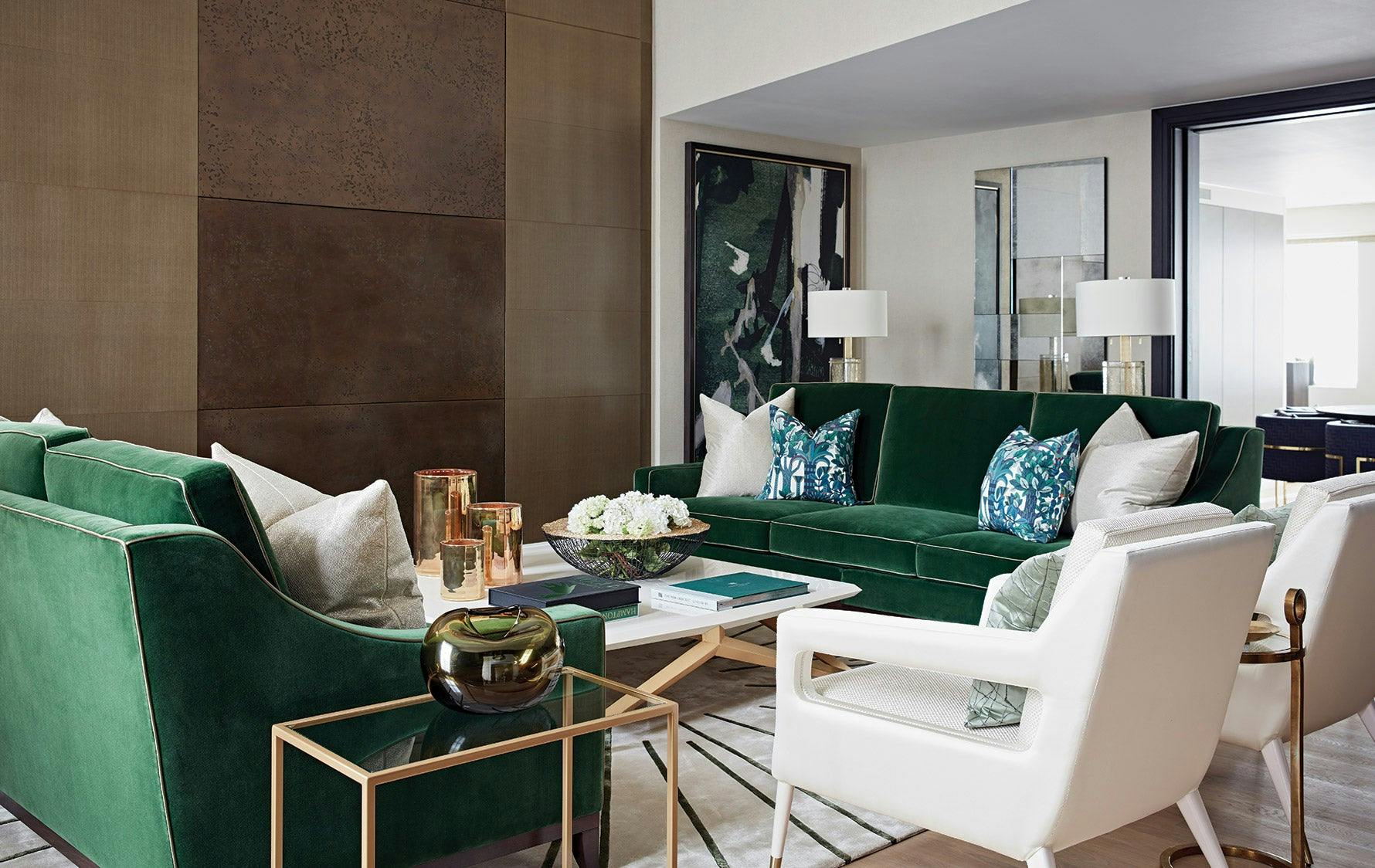 Colour Trend Green & Gold Interiors & Designs LuxDeco