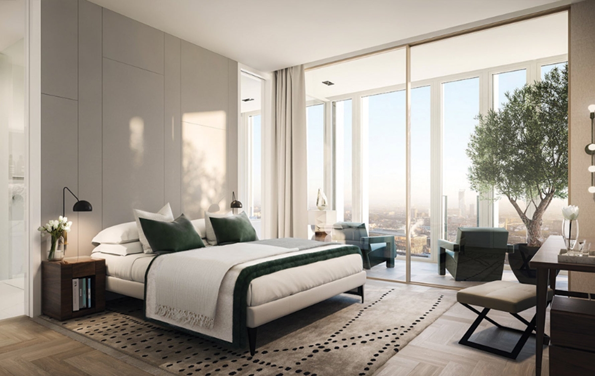 Headboard Alternatives | No Headboard Bedroom | Read more in the LuxDeco.com Style Guide