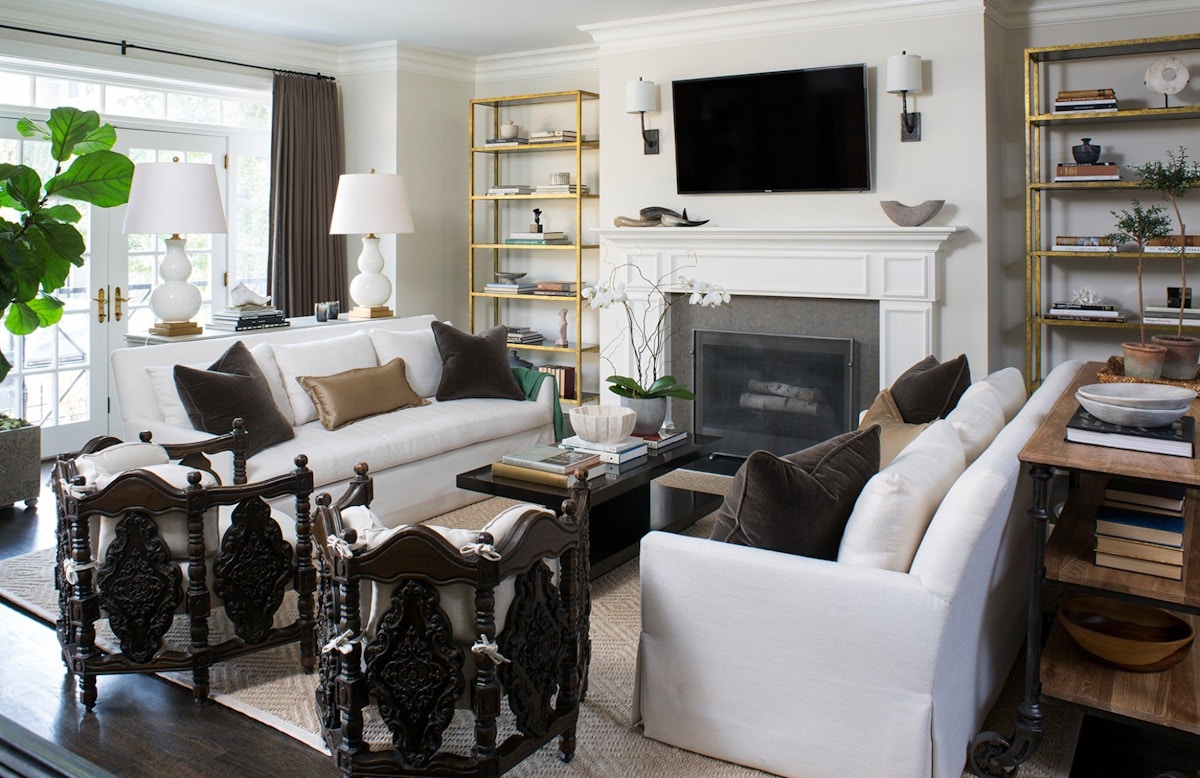 Neutral Living Room – Wendy Labrum –  LuxDeco.com Style Guide