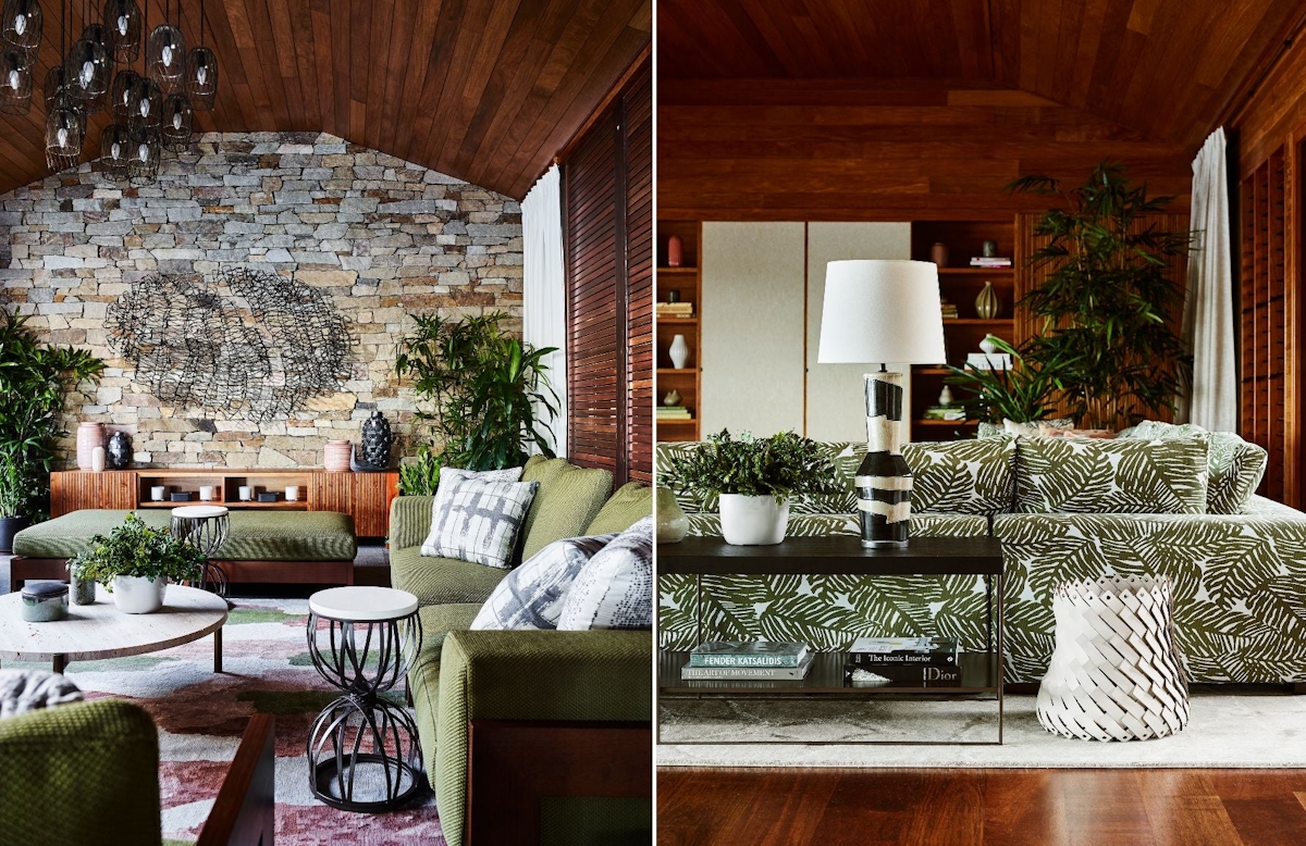 Green Living Room Ideas | How To Decorate With Green | Photograph courtesy of William T. Baker | Read more in the LuxDeco.com Style Guide
