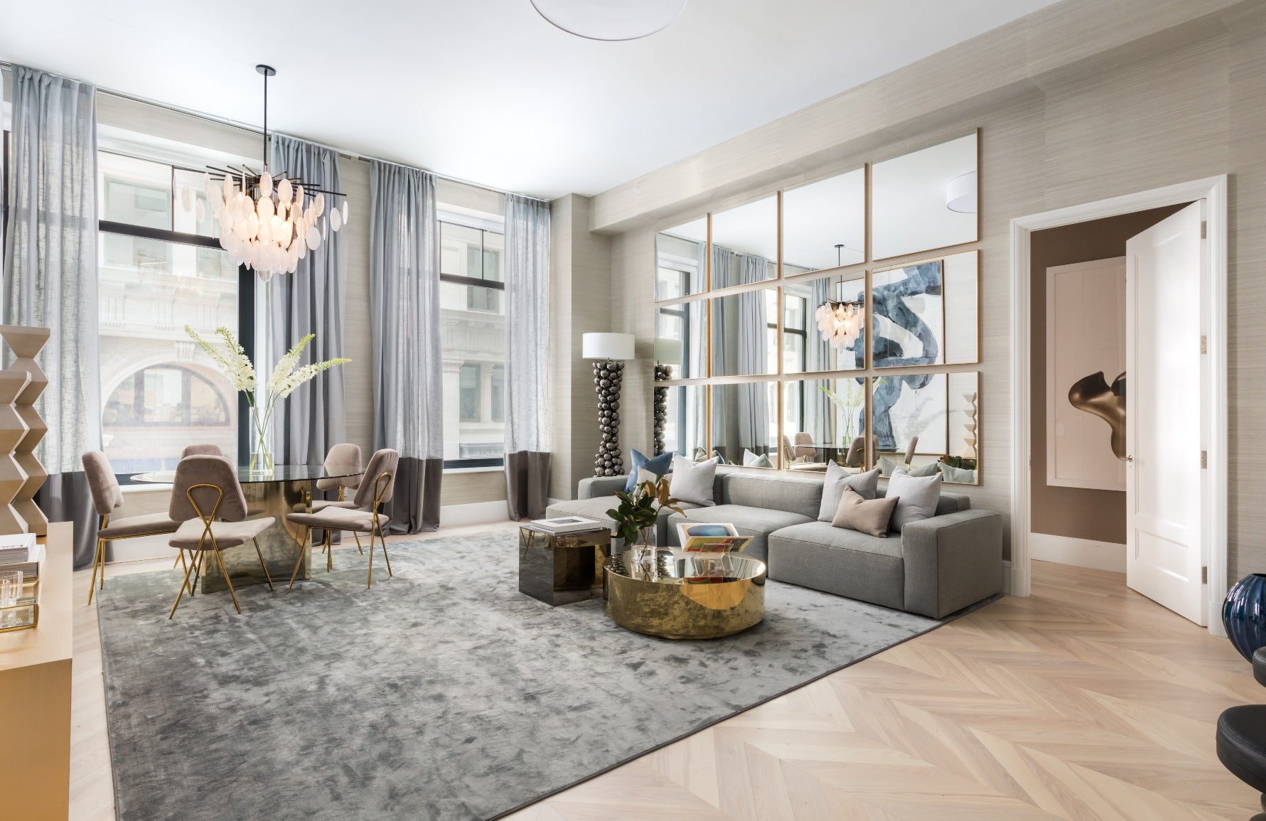 Popular Living Room Wall Decor | Wall Mural | Formal Living Room by Rene Dekker | Find more inspiration in the LuxDeco.com Style Guide