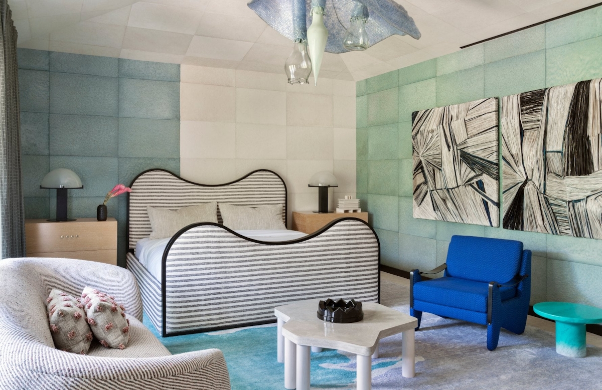 Kelly Wearstler Bedroom | Maximalist Interiors | The Luxurist | LuxDeco.com