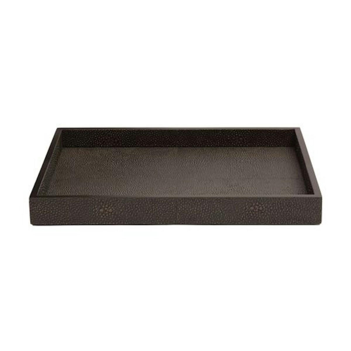 Chelsea Medium Tray Shagreen Chocolate - 21 Best Decorative Trays To Buy For Your Tabletop - LuxDeco.com