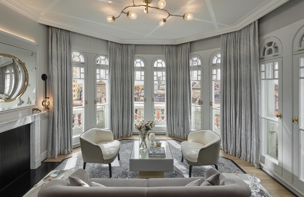 15 Grey Living Room Ideas | Grey Lounge Colour Schemes | Mandarin Oriental | Read more in the LuxDeco Style Guide