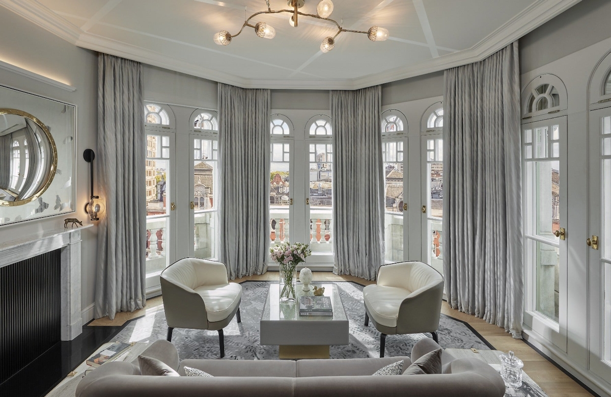 15 Grey Living Room Ideas | Grey Lounge Colour Schemes | Mandarin Oriental | Read more in the LuxDeco Style Guide