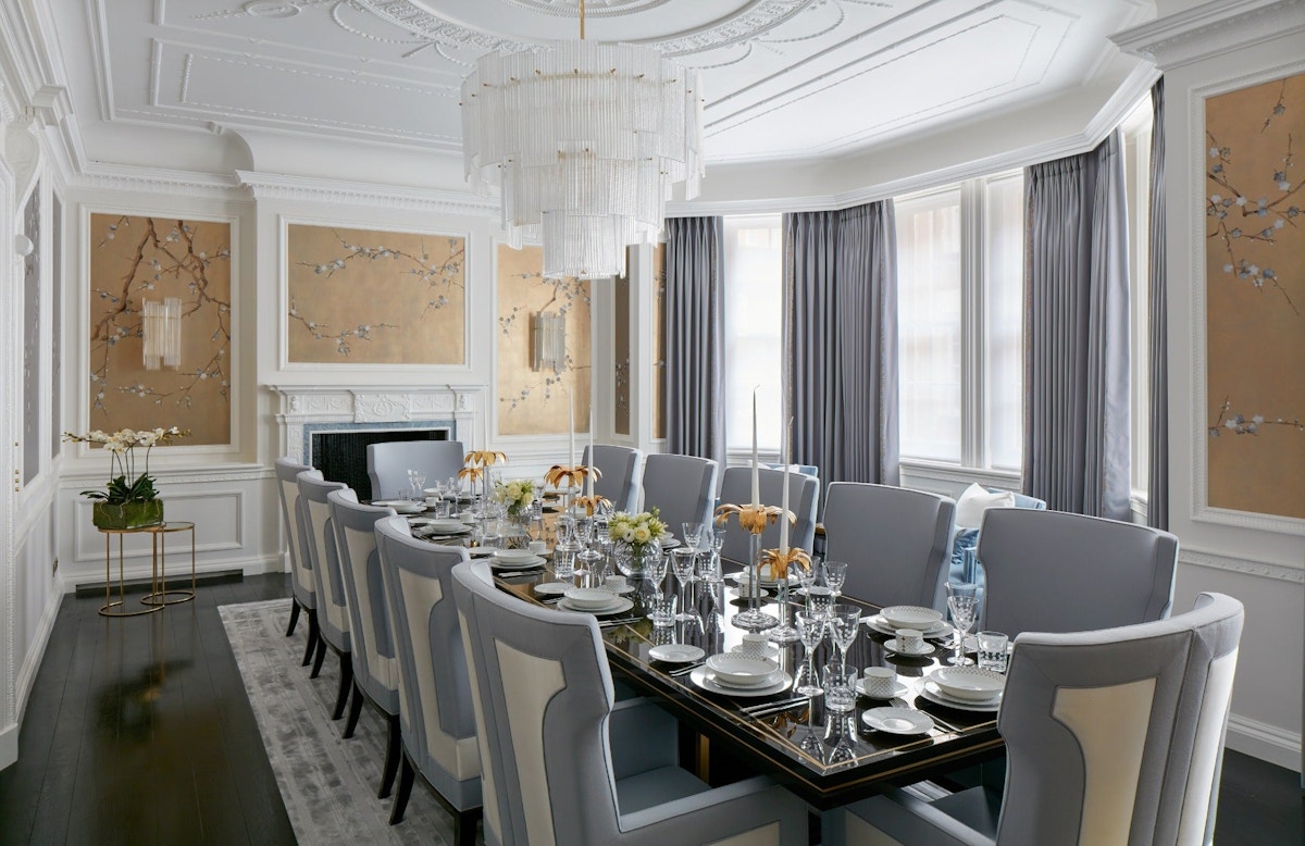 Silver and Gold Dining Room – Dining Room Colour Palettes - Dining Room Colour Schemes & Colour Combination ideas - Read in the LuxDeco.com Style Guide