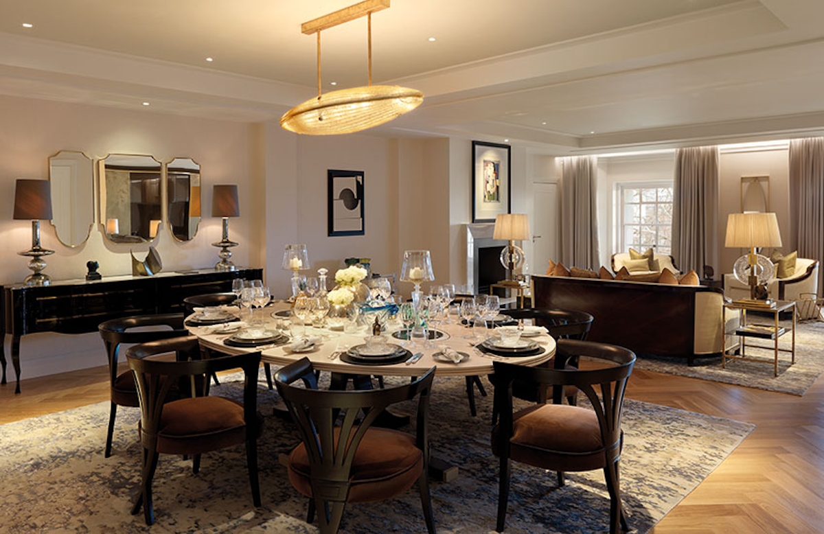 Ten Trinity Square show apartment Dining Room | Luxury Show Apartment Interiors | LuxDeco Style Guide