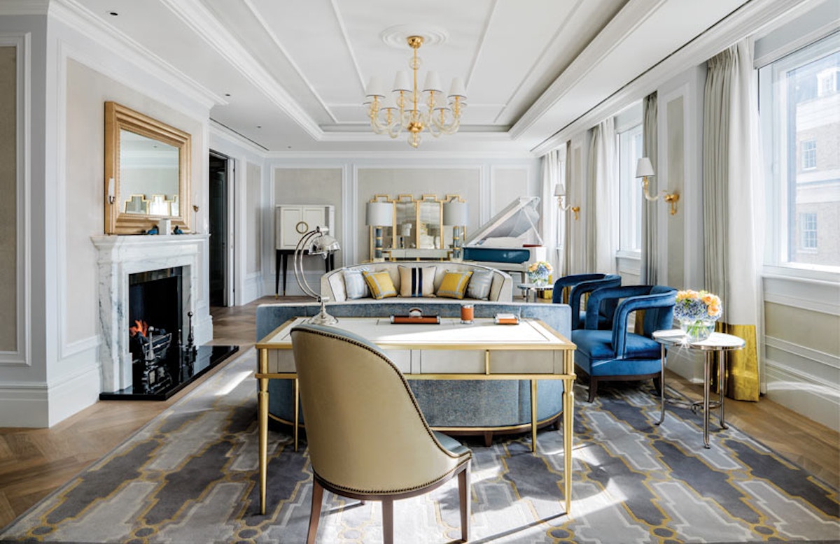 The Langham Hotel London’s Sterling Suite - Drawing Room  - LuxDeco Style Guide