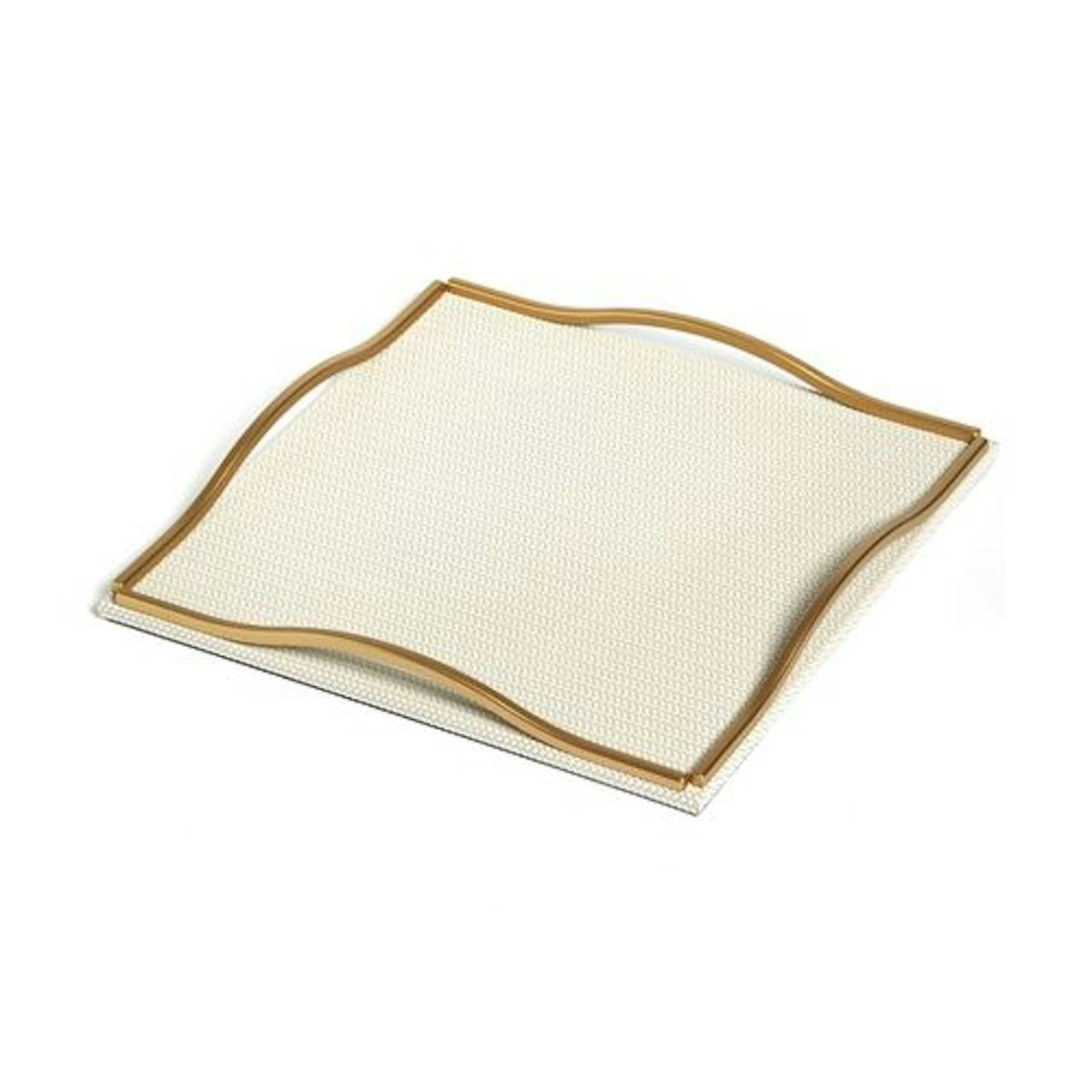 Square Wave Tray - 21 Best Decorative Trays To Buy For Your Tabletop - LuxDeco.com