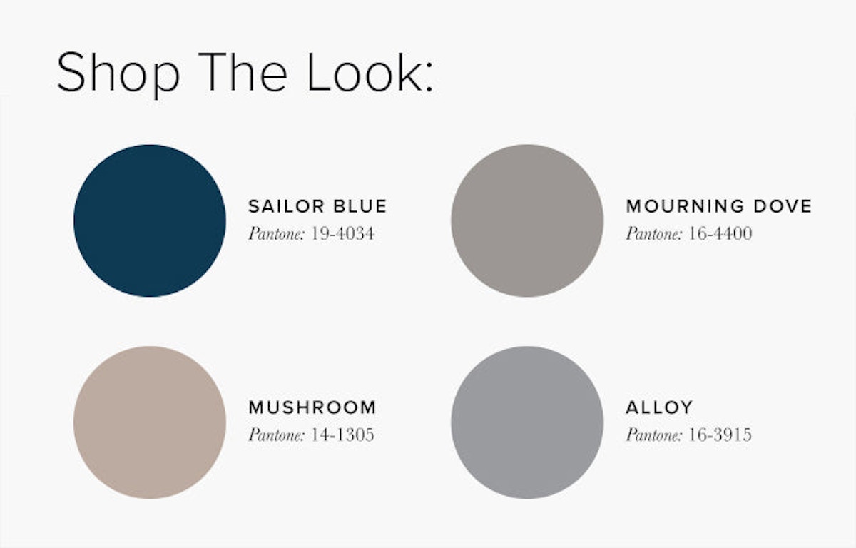 Blue and Grey Living Room Colour swatches - Lounge Colour Schemes & Colour Combination ideas – LuxDeco Style Guide