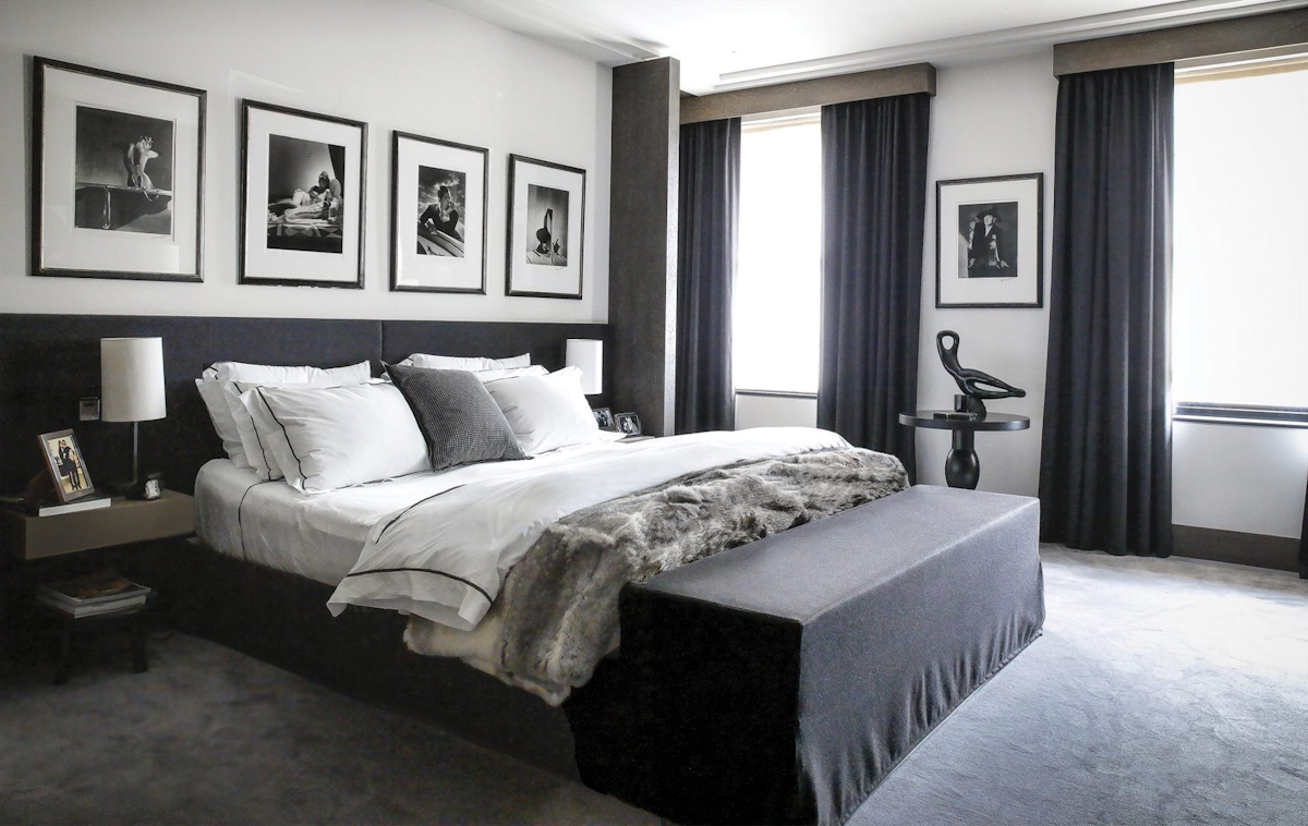 Timeless Design Fundamentals – Gilles & Boissier – Monochrome Bedroom – LuxDeco.com Style guide