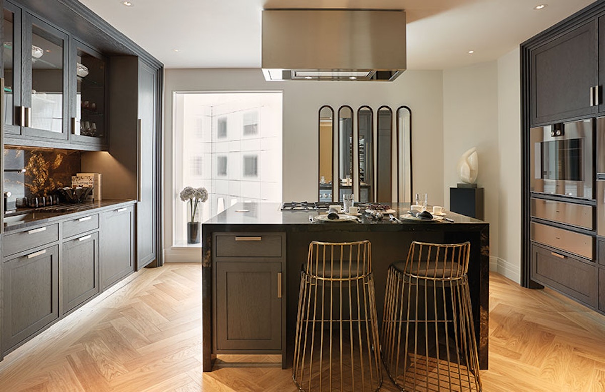 Ten Trinity Square show apartment kitchen | Luxury Show Apartment Interiors | LuxDeco Style Guide