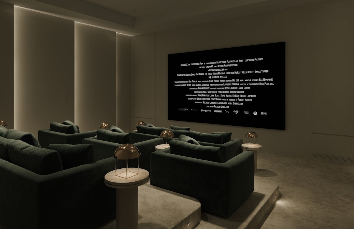 How To Design Your Own Home Cinema Room | Interior by Finchatton | Get the look at LuxDeco.com