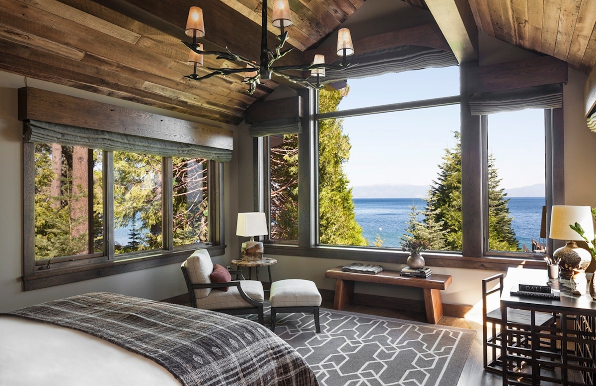 Jeff Andrews Lake Tahoe Cabin Interior Design – Cabin Bedroom Inspiration – LuxDeco.com Style Guide