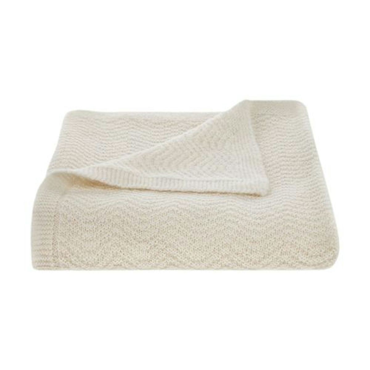 Cream Wave Knitted Throw - 9 Best Luxury Throws and Blankets to Buy for your Home - Style Guide - LuxDeco.com