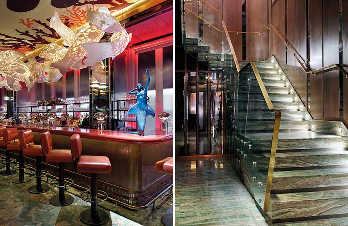 Sexy Fish – bar & stairs - London’s Newest Luxury Restaurant Hot Spot - LuxDeco Style Guide
