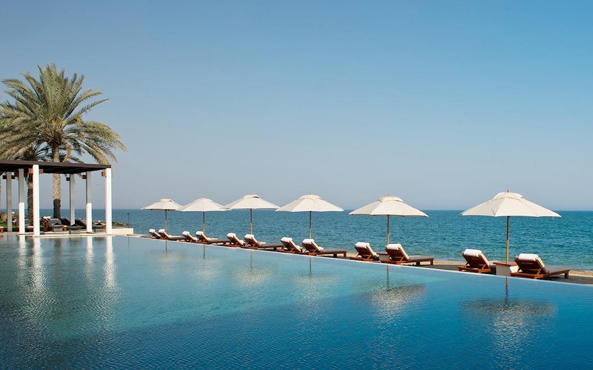 10 Best Hotel Swimming Pools Around The World - The Chedi Muscat, Oman - LuxDeco.com Style Guide