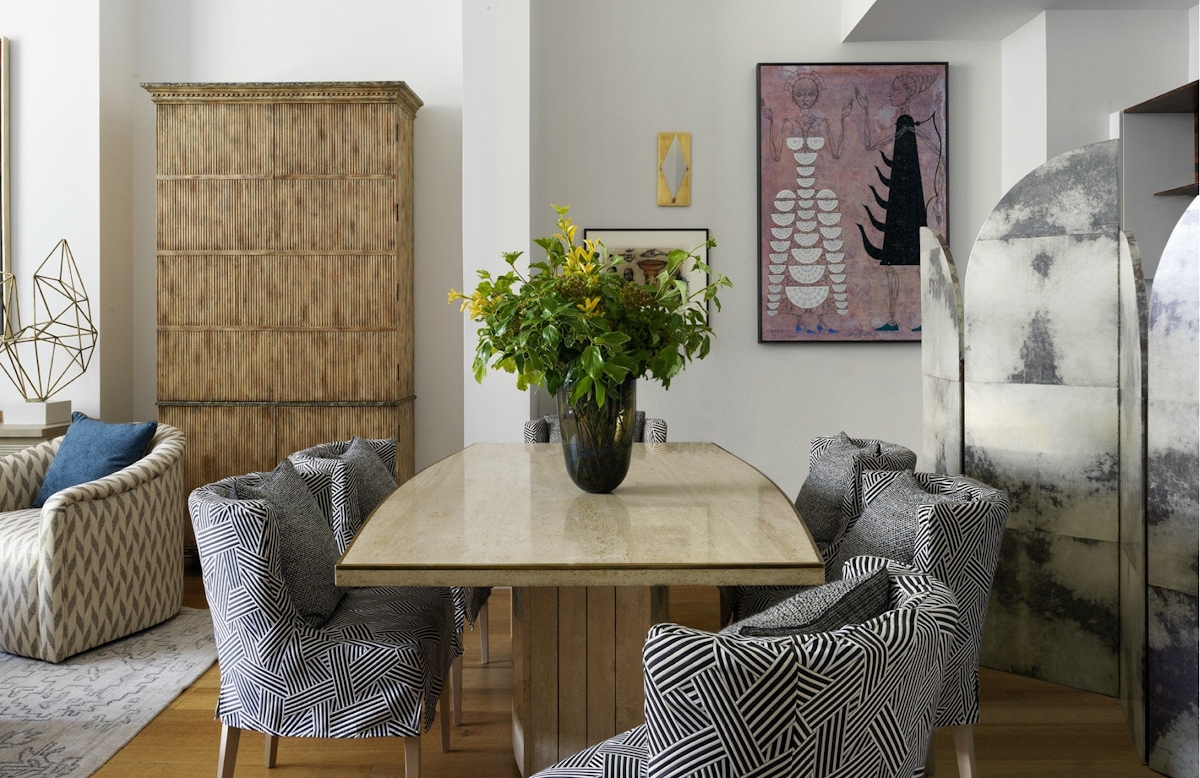 Combining Cultures Through Design | Eclectic dining room | Natalia Miyar's dining room | Read more in The Luxurist