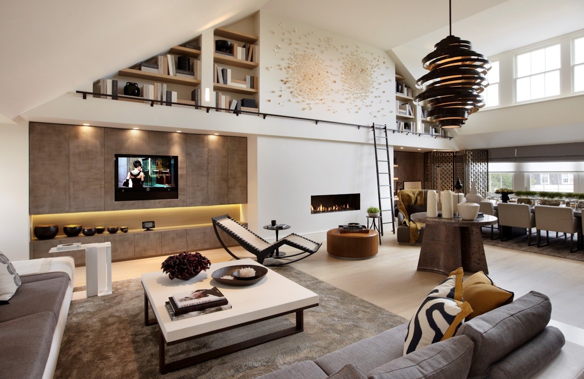 Interior Design Styles 101 – Loft Interiors – Loft Living Room – Helen Green Living Room – Read more in the LuxDeco Style Guide