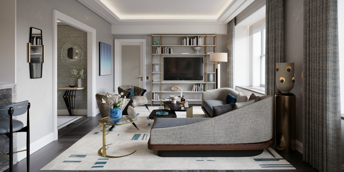 Jean-Louis Deniot living room | Waldorf Astoria New York residences | Read more in The Luxurist