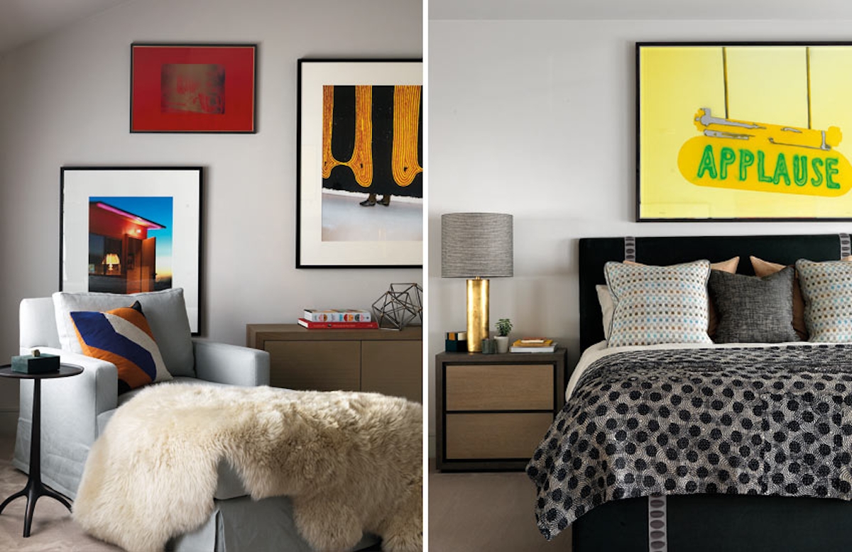 Teen Bedroom Ideas | Incorporate artwork | Design by Natalia Miyar | Read more teen bedroom design tips in the LuxDeco Style Guide