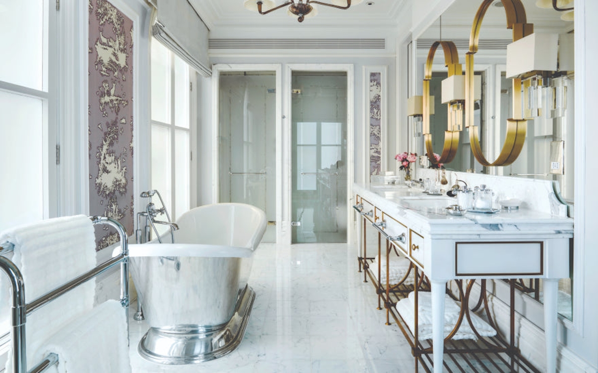 7 Guest Bathroom Styling Ideas to Impress your Guests | The Langham | LuxDeco.com Style Guide