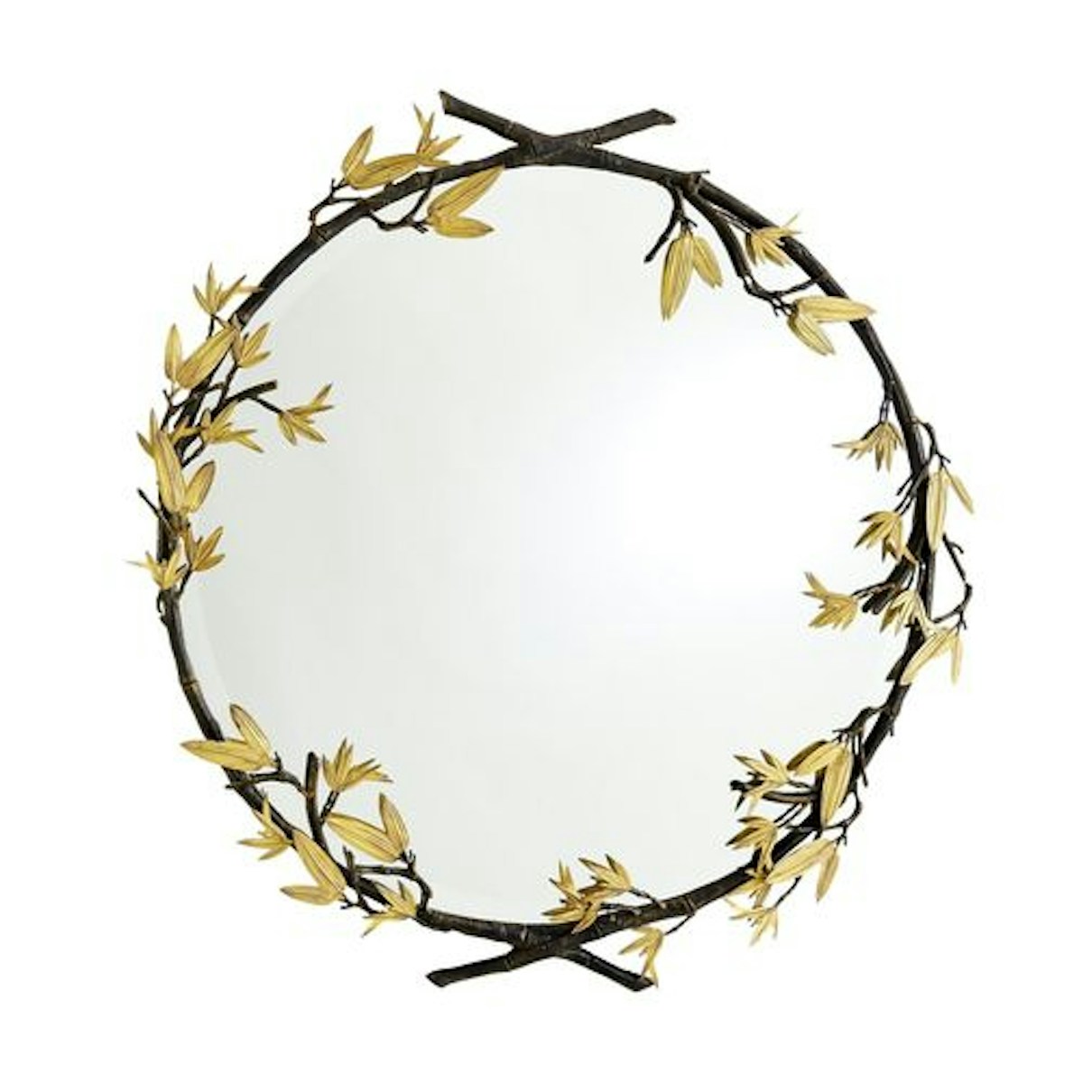 Bronze Bamboo Mirror - 9 Best Statement Wall Mirrors To Hang In Your Home - LuxDeco.com