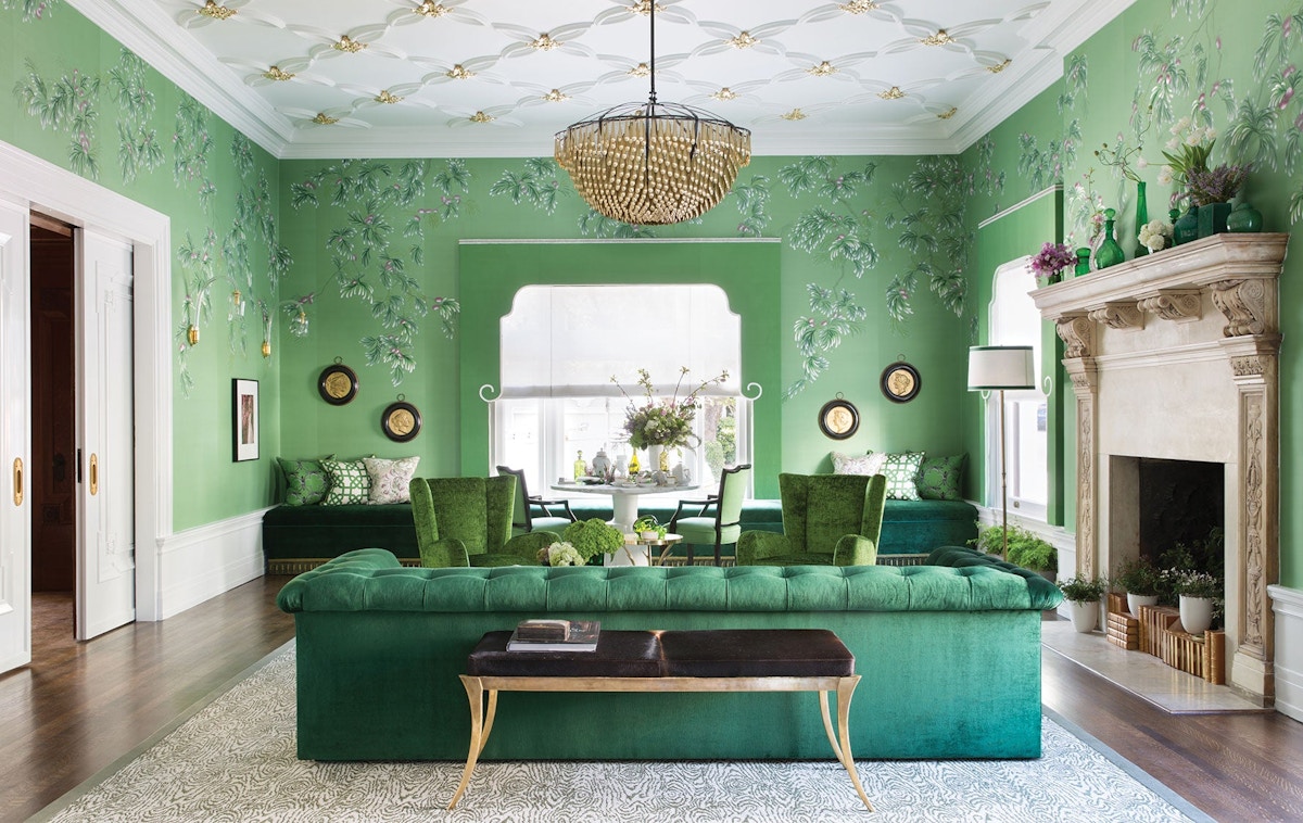Green Interior Inspiration – Carrier and Company:Photography by Doug Friedman – Jonathan Rachman interior design:San Francisco Show House – LuxDeco.com Style Guide