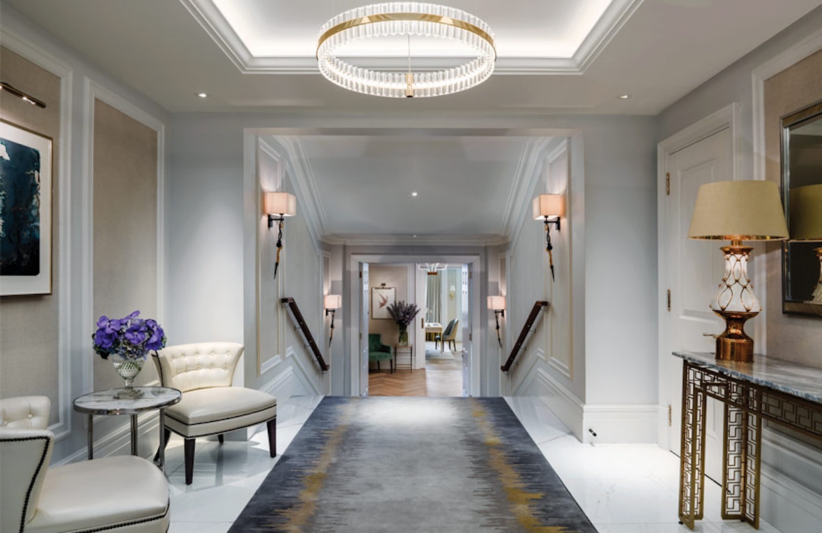 The Langham Hotel London’s Sterling Suite - Hallway - LuxDeco Style Guide