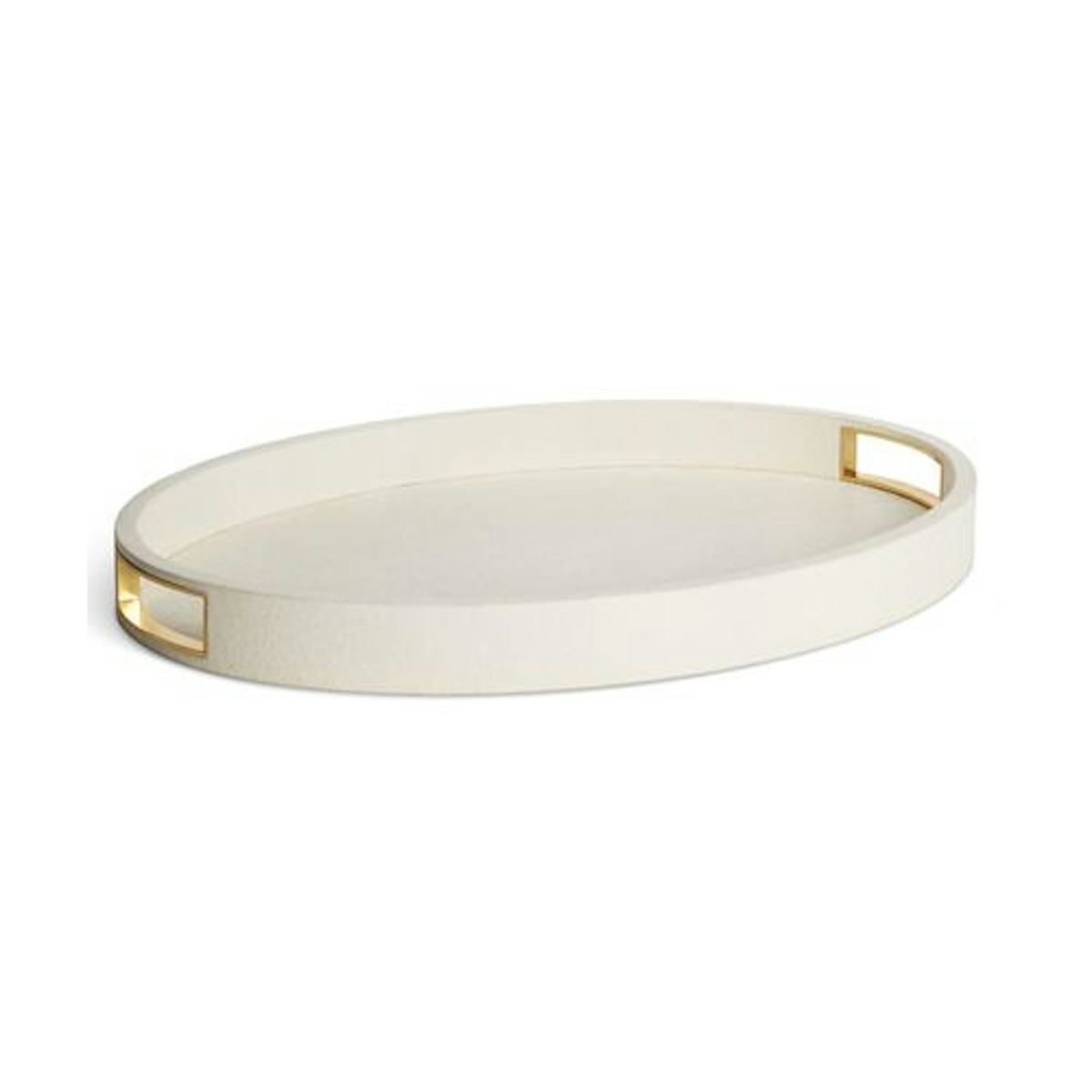 Cream Shagreen Cocktail Tray - 21 Best Decorative Trays To Buy For Your Tabletop - LuxDeco.com