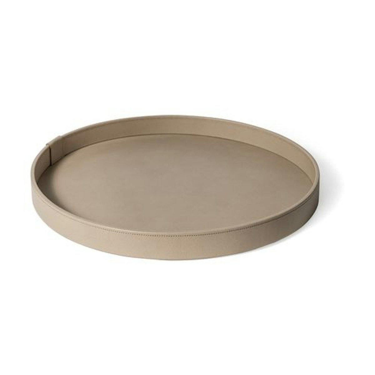 Large Taupe Round Gea Tray - 21 Best Decorative Trays To Buy For Your Tabletop - LuxDeco.com
