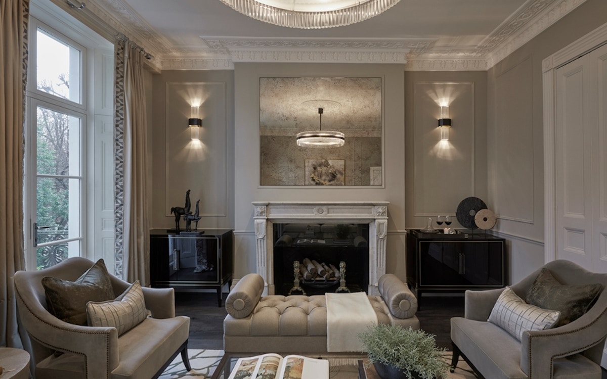 Alexander Square Living Room - Interior Design Service Project - LuxDeco.com Style Guide