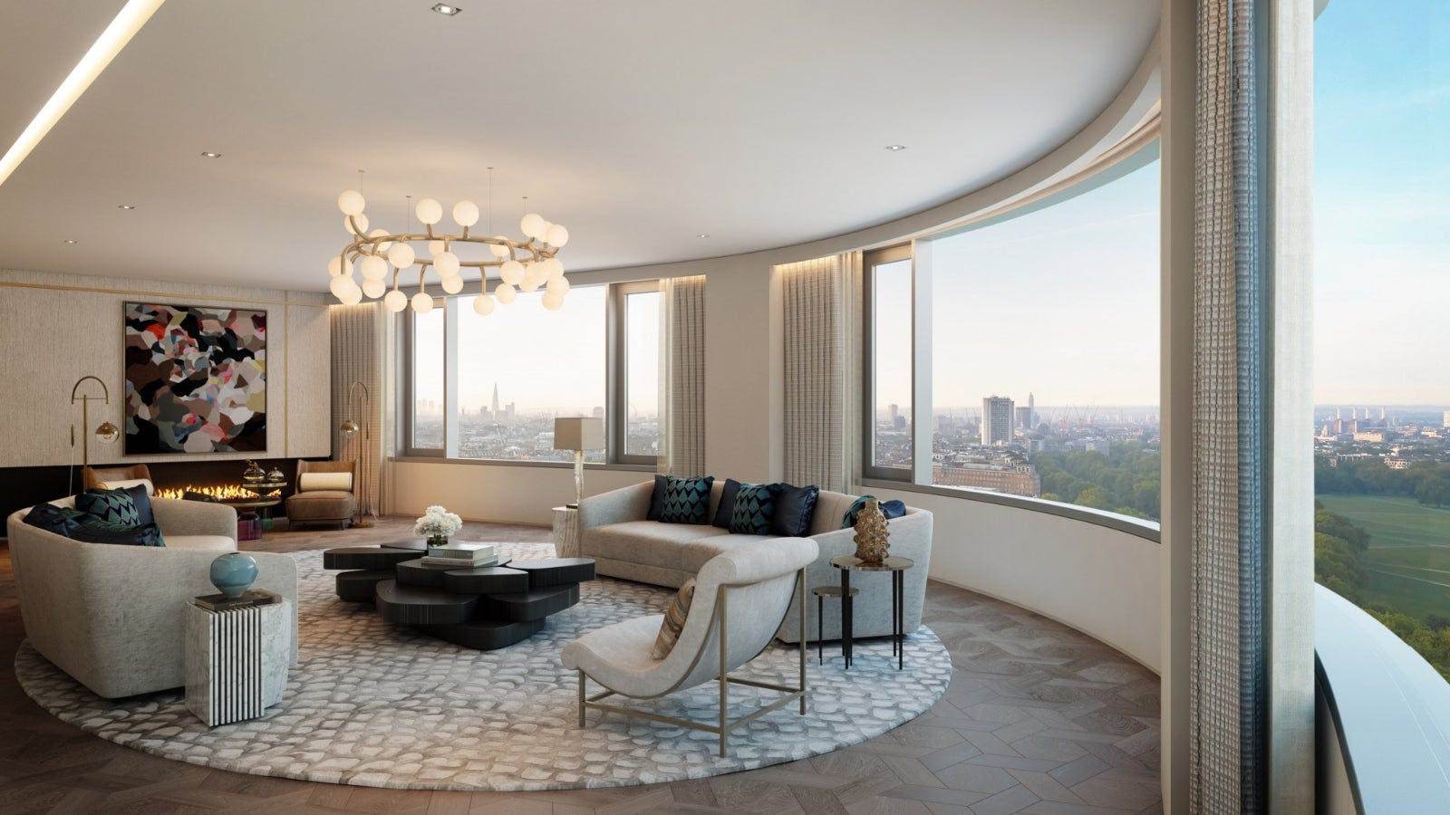 Curved Furniture Design Trend | Interior by Millier London | Shop curved sofas and decor online at LuxDeco.com