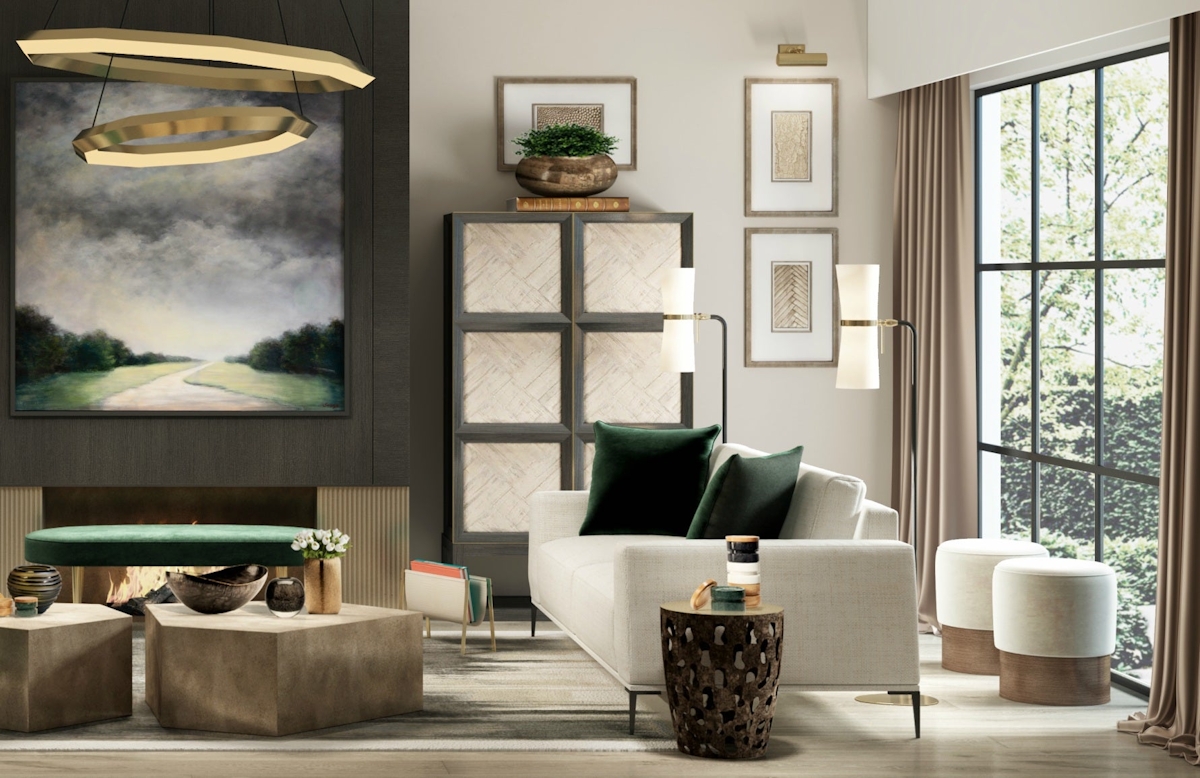 Neutral Living Room Style | Luxury Interior Design | Shop our Wimbledon Collection at LuxDeco.com