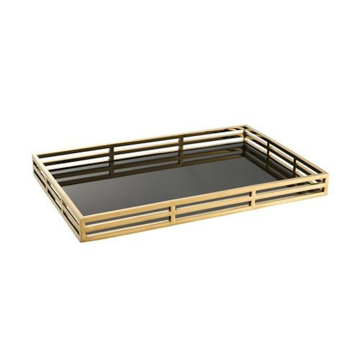 Gold Giacomo Tray - 21 Best Decorative Trays To Buy For Your Tabletop - LuxDeco.com