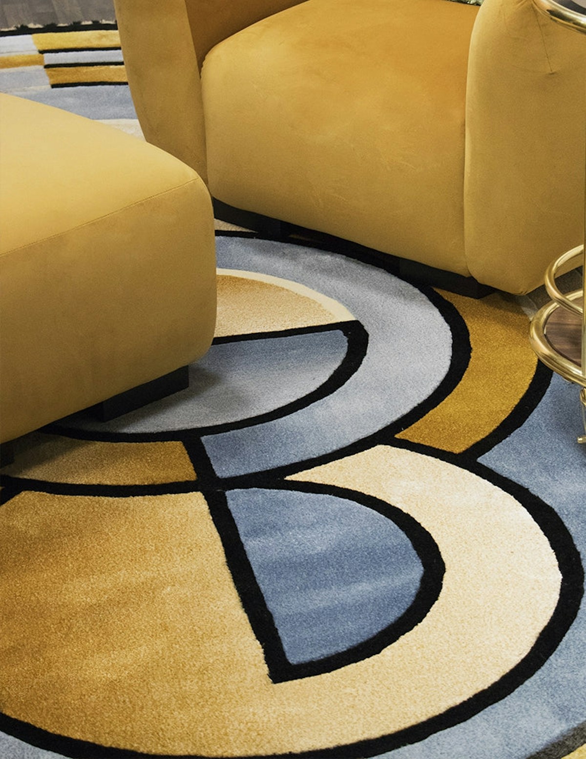 Statement Rugs - 7 Ways To Make a Statement In Your Living Room - LuxDeco.com Style Guide