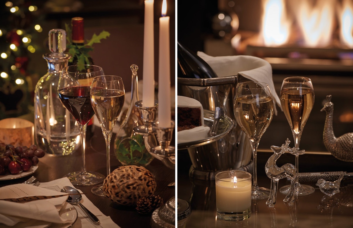 How To Host The Perfect Christmas Party | Christmas glassware | Shop Christmas dinnerware online at LuxDeco.com