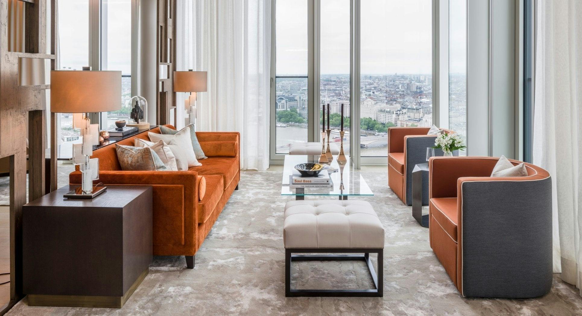 Orange Living Room Ideas | Decorating with Orange | LuxDeco