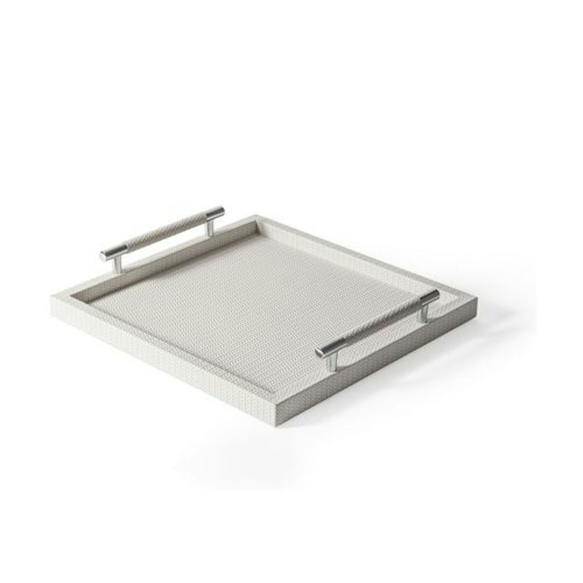 Square Cream Firenze Tray - 21 Best Decorative Trays To Buy For Your Tabletop - LuxDeco.com