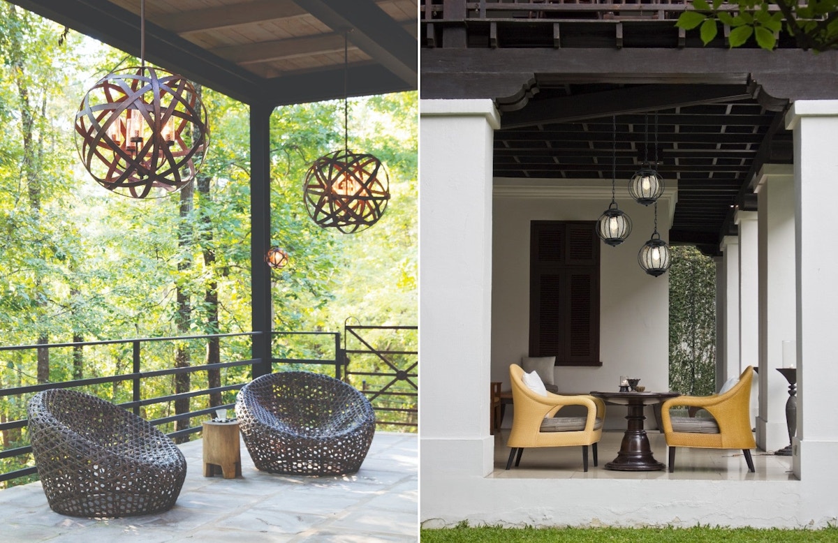Outdoor hanging Lights - 8 Outdoor Lighting Ideas to Illuminate Your Garden - LuxDeco.com Style Guide