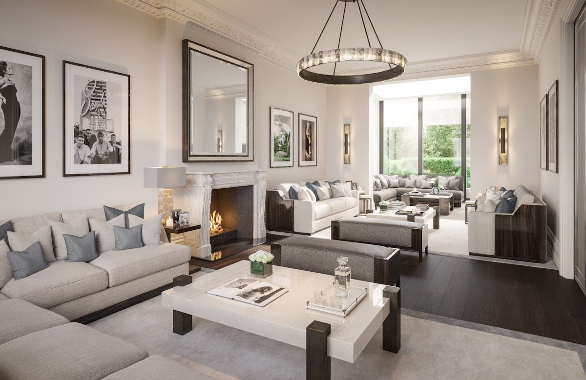 How To Decorate A Large Living Room | Interior by Elicyon | Read more in the LuxDeco.com Style Guide